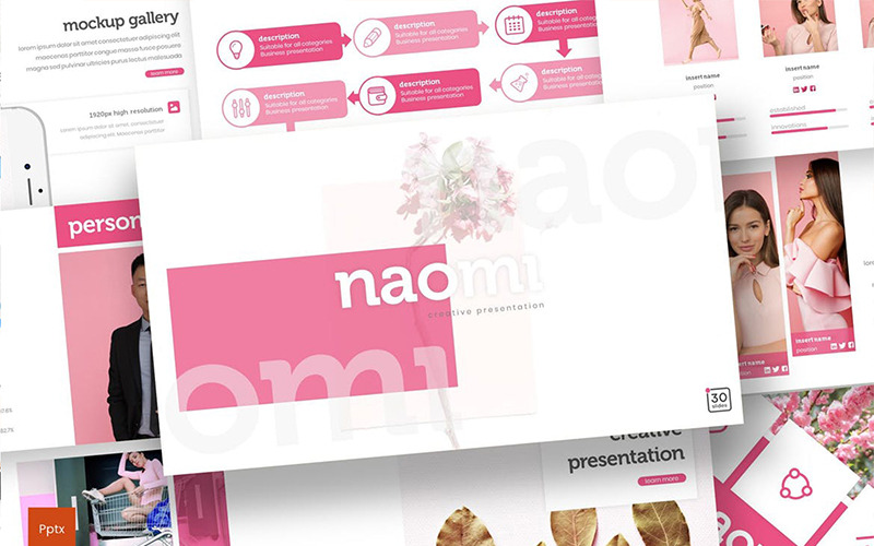 Modèle PowerPoint de Naomi