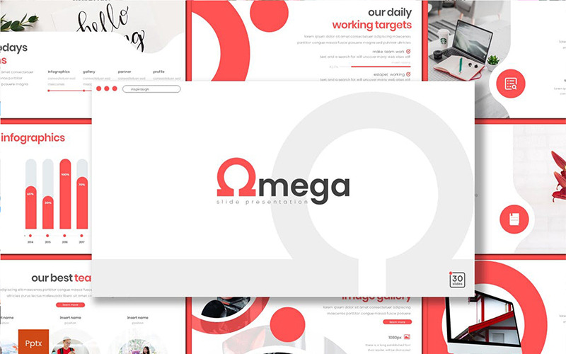 Modello di PowerPoint Omega
