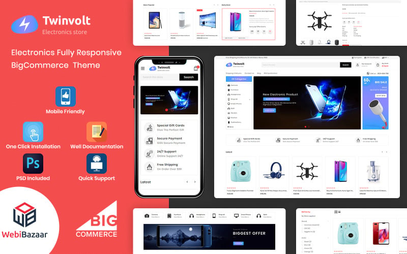 Twinvolt - Mehrzweck-BigCommerce-Theme powered by Stencil