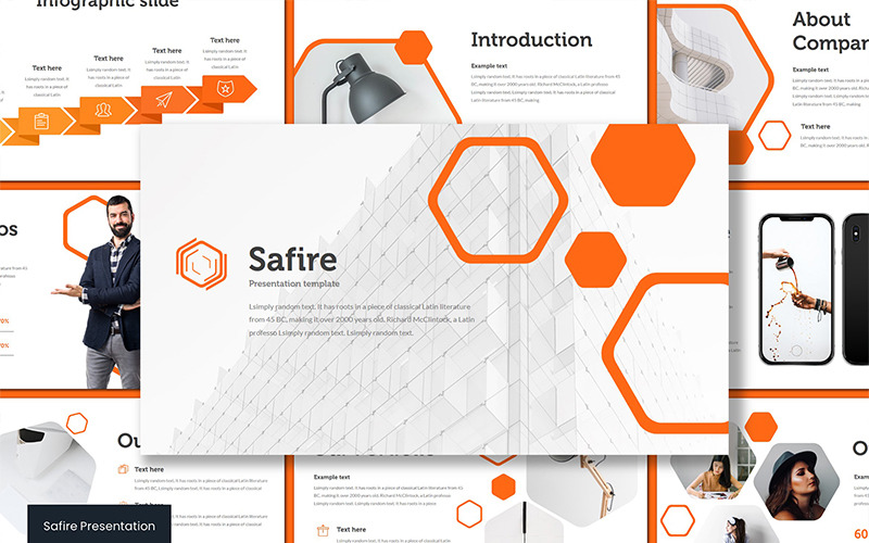 Safire PowerPoint template