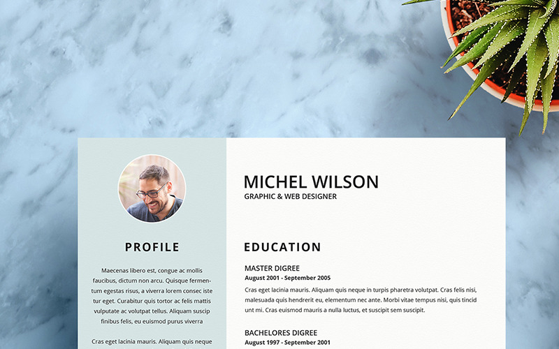 Download Резюме "Smmrdesign  v04 Resume Template" / Smmrdesign  v04 Resume Template - Резюме на тему графика interview corporate application cv employment business resume elegant vector company minimalist design paper modern document template job letter creative word