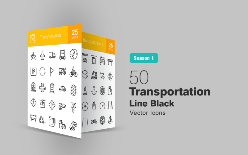 Download Набор иконок "50 Transportation Line Icon Set" / 50 Transportation Line Icon Set - Набор иконок на тему графика aeroplane icon biker bridge bus car cycling garage helicopter highway jeep pedestrian petrol ship speedometer transport icons transportation truck iconbunny