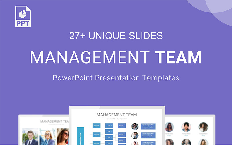 Managementteam PowerPoint-sjabloon