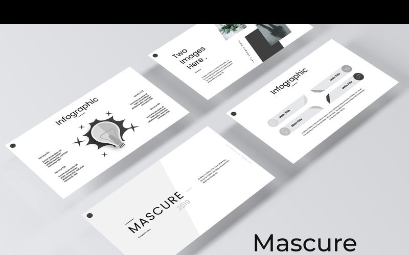 Mascure - шаблон Keynote