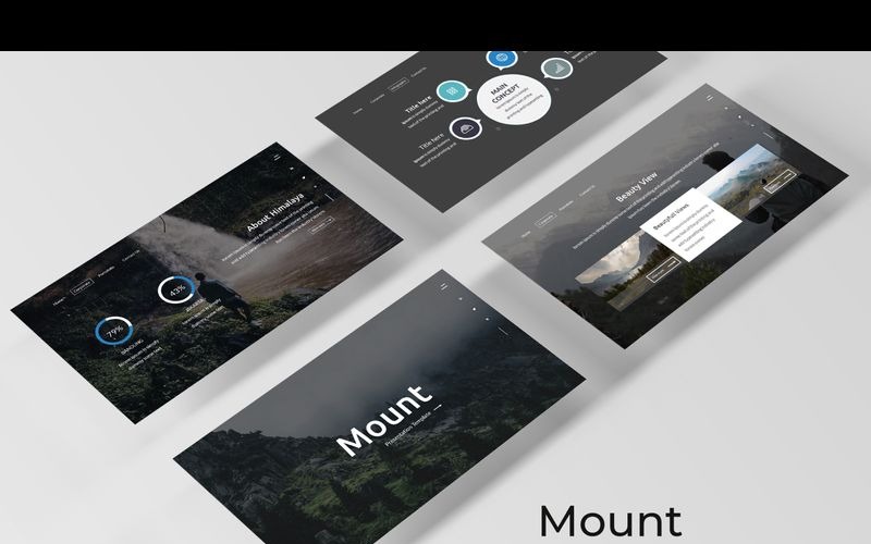 Mount - шаблон Keynote