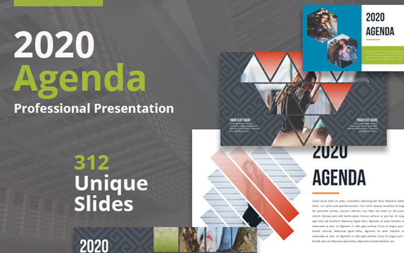 Порядок денний на 2020 рік – багатоцільовий шаблон PowerPoint