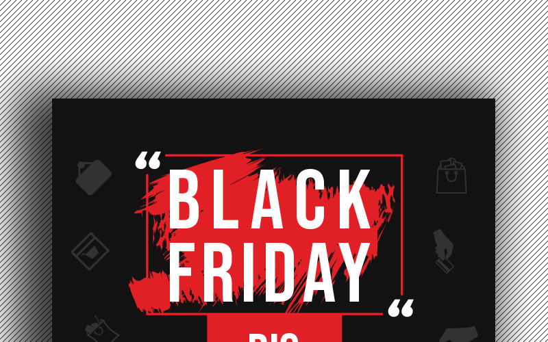 Download Фирменный стиль "Black Friday Flyer - Corporate Identity Template" / Black Friday Flyer - Corporate Identity Template - Фирменный стиль на тему графика black flyer friday white champagne design speaker cloths store november psd ai eps icons shaps sale discount