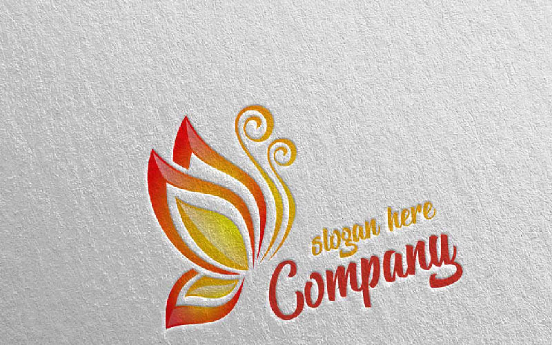 Butterfly Colors 6 Logo Template
