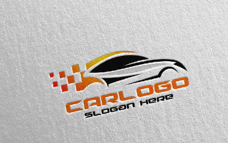 Download Шаблон логотипа "Car 4 Logo Template" / Car 4 Logo Template - Шаблон логотипа на тему графика car logo service vector icon design auto illustration vehicle repair wheel automotive mechanic fast garage logotype tuning mechanical technician mobile