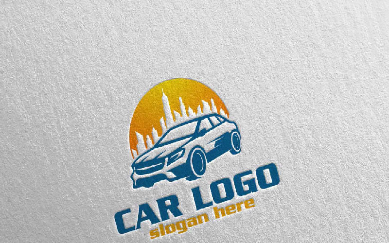 Download Шаблон логотипа "Car Logo Template" / Car Logo Template - Шаблон логотипа на тему графика car logo service vector icon design auto illustration vehicle repair wheel automotive mechanic fast garage logotype tuning mechanical technician mobile