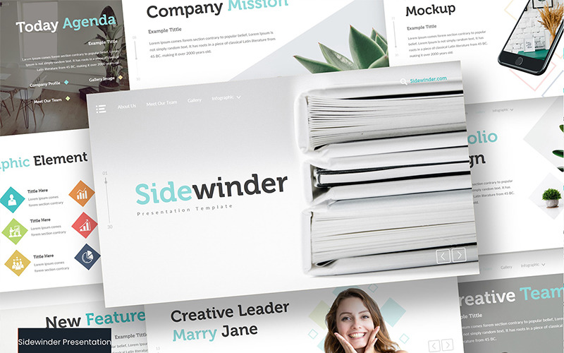 Modelo de PowerPoint Sidewinder