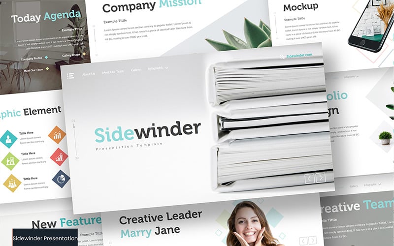 PowerPoint šablona Sidewinder