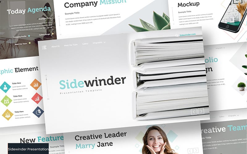 Sidewinder PowerPoint şablonu