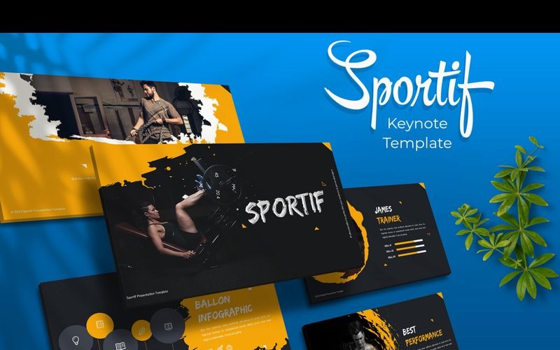 Sportif - Keynote-sjabloon
