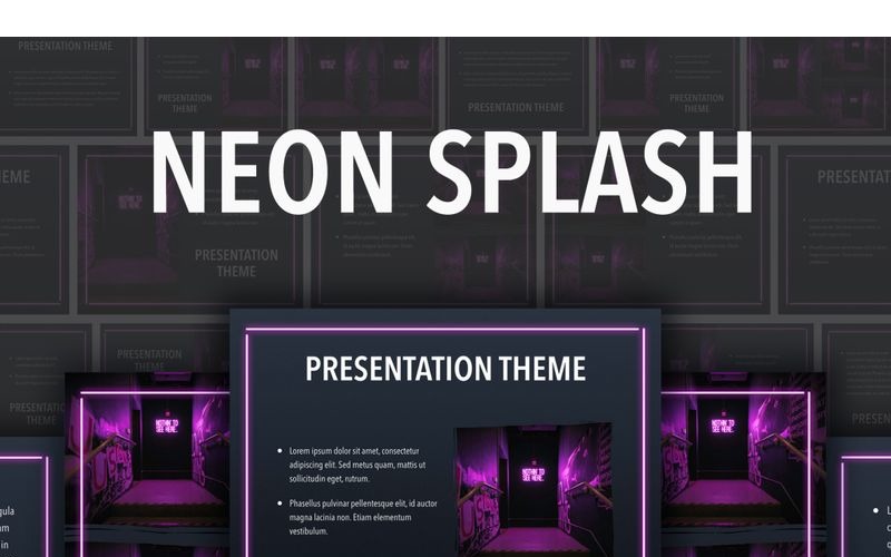 Neon Splash - Keynote sablon