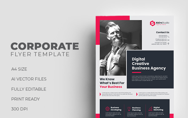 Download Фирменный стиль "Flyer - Corporate Identity Template" / Flyer - Corporate Identity Template - Фирменный стиль на тему графика flyer corporate creative clean modern logo print template design vector poster postcard promotional marketing agency business portfolio