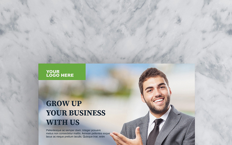 Download Фирменный стиль "Green Flyer - Corporate Identity Template" / Green Flyer - Corporate Identity Template - Фирменный стиль на тему графика business flyer clean design corporate creative template fresh minimal minimalist printable psd ms word