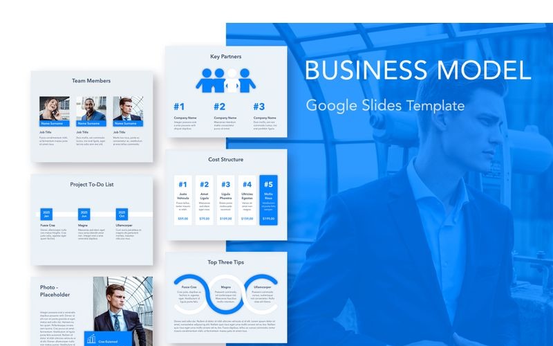 Bedrijfsmodel Google Presentaties