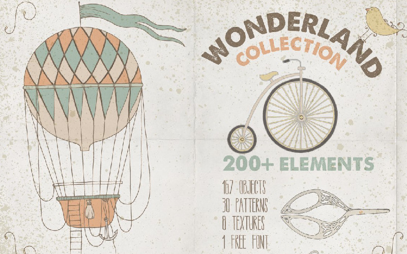 Collezione Vintage Wonderland - Illustrazione