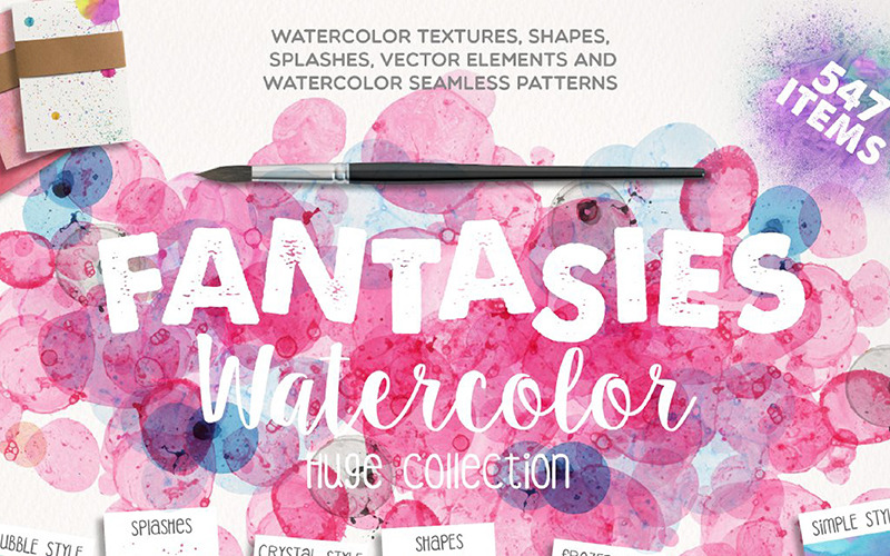 Fantasies Watercolor Collection - Illustration