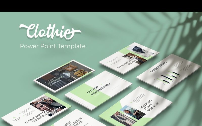 Kleding PowerPoint-sjabloon