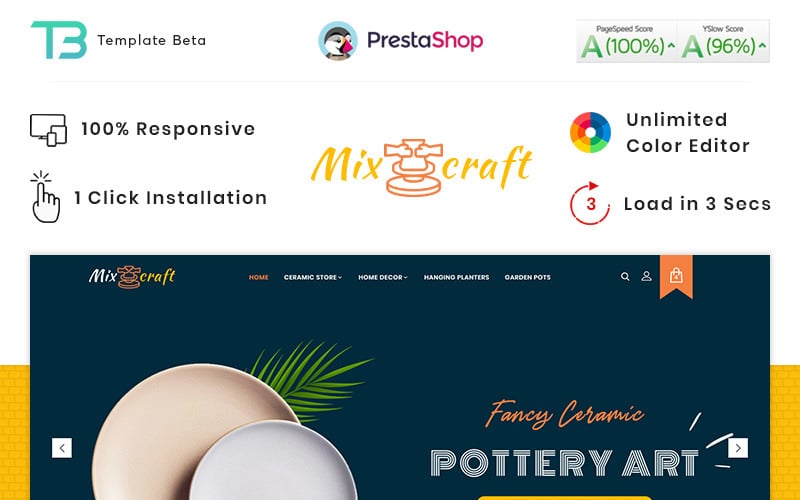 керамическая отзывчивая тема prestashop