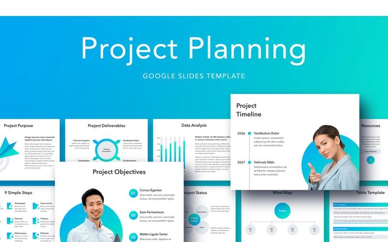 Project Planning Google Slides #90265 - TemplateMonster