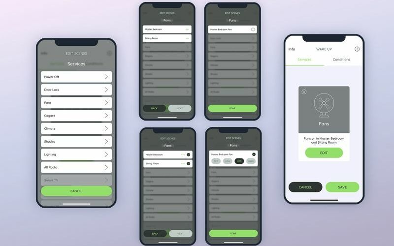 Create Services - Fans UI Elements