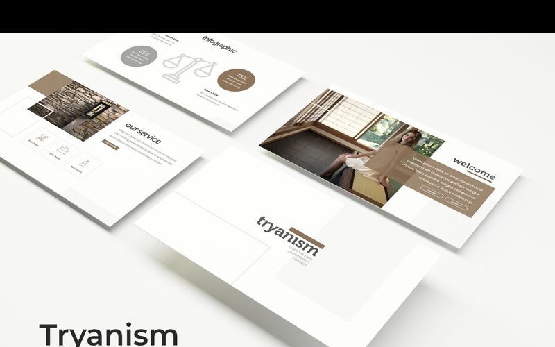 Шаблон PowerPoint трианизм