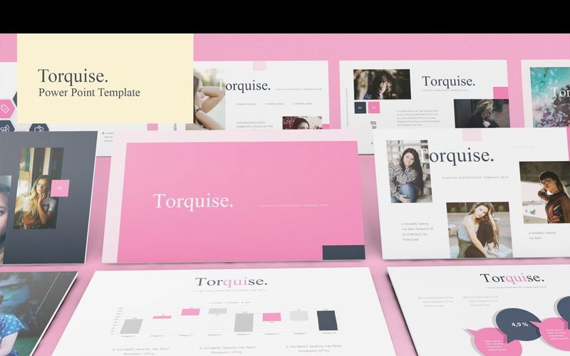 Torquise PowerPoint-sjabloon