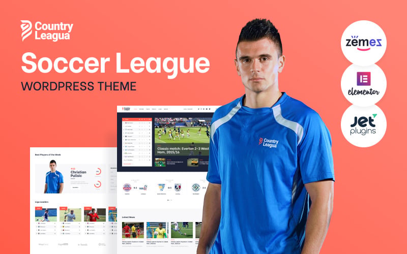 Counter League – WordPress-Theme für Fußballligen, Sportvereine und Fußballturniere