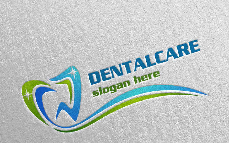 Fogorvos, fogorvos fogászat Design 18 logó sablon