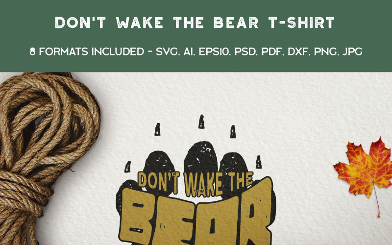 Do not Wake The Bear - tričko design