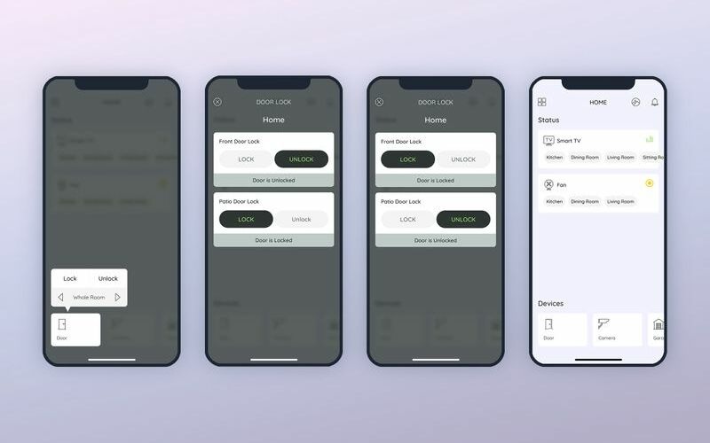 Door Smarthome Mobile UI