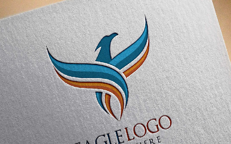 Download Шаблон логотипа "Eagle fly, with Falcon or Hawk concept 2 Logo Template" / Eagle fly, with Falcon or Hawk concept 2 Logo Template - Шаблон логотипа на тему графика eagle hawk phoenix falcon bird wing animal head fast speed fly agency america finance crest real estate insurance heraldry