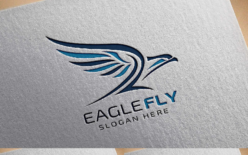 Download Шаблон логотипа "Eagle fly, with Falcon or Hawk concept 3 Logo Template" / Eagle fly, with Falcon or Hawk concept 3 Logo Template - Шаблон логотипа на тему графика eagle hawk phoenix falcon bird wing animal head fast speed fly agency america finance crest real estate insurance heraldry