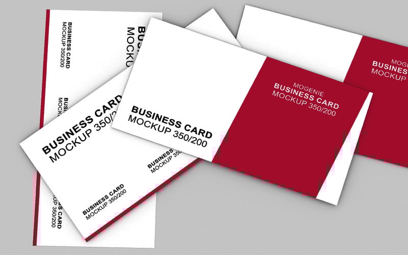 Download Мокап для продукта "Scattered stack of business cards product mockup" / Scattered stack of business cards product mockup - Мокап для продукта на тему графика business card visiting presentation identity marketing