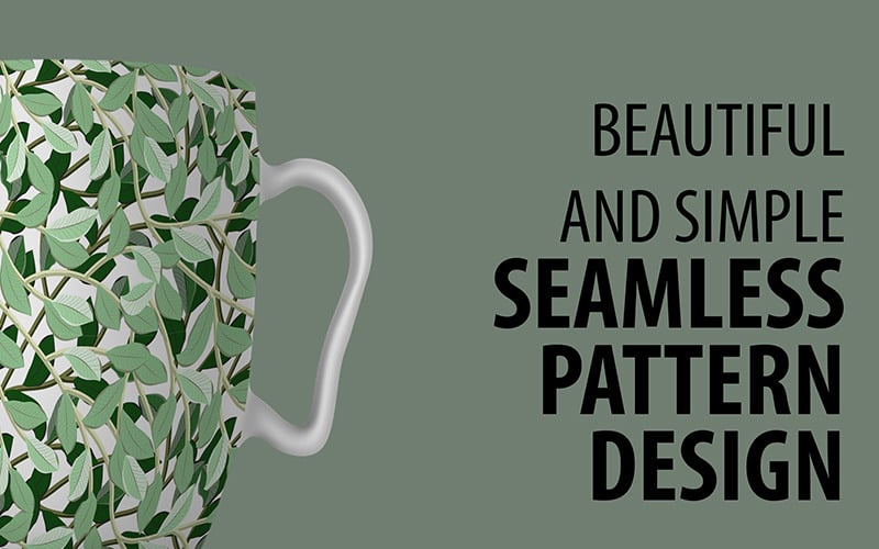 Awesome Floral Repeat Design with Leaves and Branches Pattern