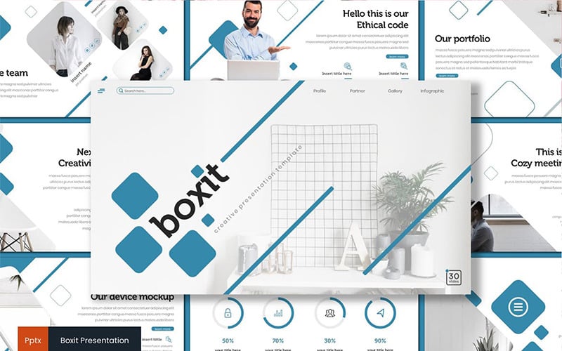 Boxit的PowerPoint模板