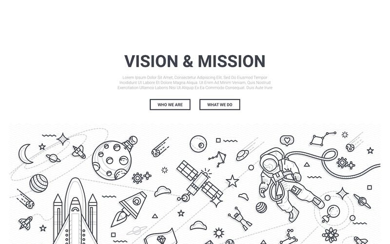 Doodle - Plano de fundo da missão de visão