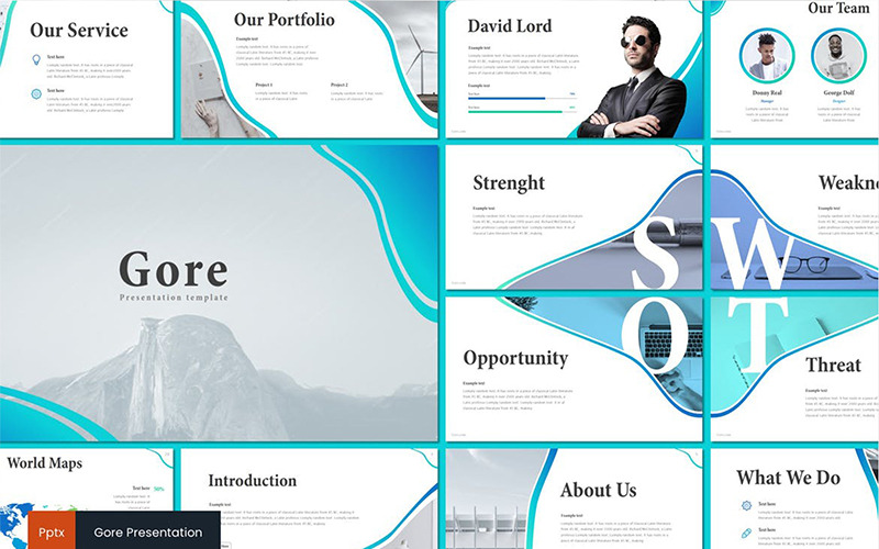 Gore PowerPoint template