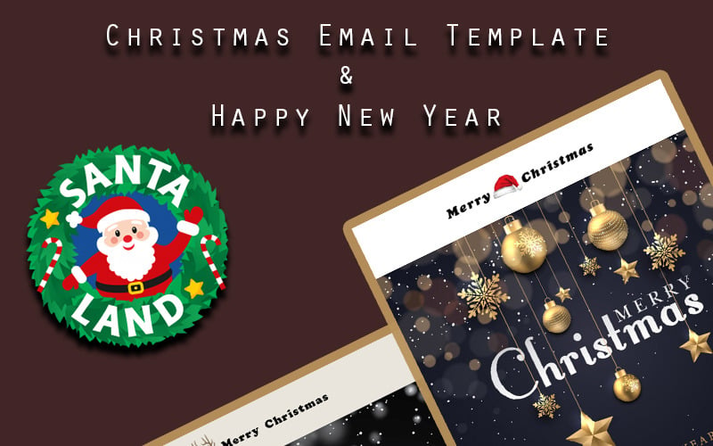 Merry Christmas & Happy New Year Newsletter Template