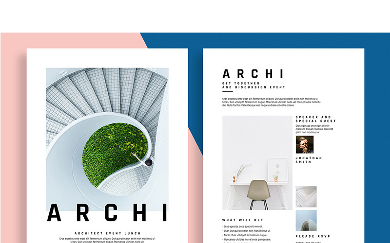 Download Фирменный стиль "Multipurpose Event Flyer - Corporate Identity Template" / Multipurpose Event Flyer - Corporate Identity Template - Фирменный стиль на тему графика architecture event clean design docx flyer fashion fresh and indd indesign minimal minimalist ms word multipurpose simple stylish