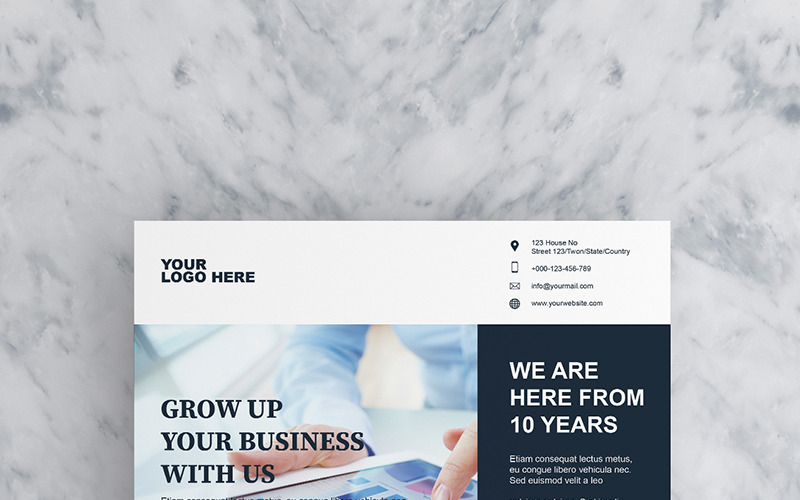 Download Фирменный стиль "Orange ascend Flyer - Corporate Identity Template" / Orange ascend Flyer - Corporate Identity Template - Фирменный стиль на тему графика business flyer clean design corporate creative template fresh minimal minimalist printable psd ms word