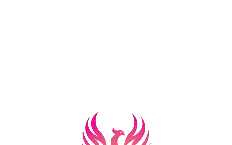 Download Шаблон логотипа "Phoenix Logo Template" / Phoenix Logo Template - Шаблон логотипа на тему графика animals bird phoenix logo branding colorful creative crest design developer eagle elegant