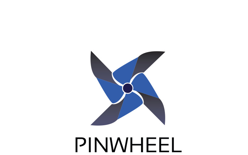 Download Шаблон логотипа "Pinwheel Logo Template" / Pinwheel Logo Template - Шаблон логотипа на тему графика air pinwheel logo nature windmill wind whirligig wheel rotate resources plastic pin multicolored fun kid energy efficiency
