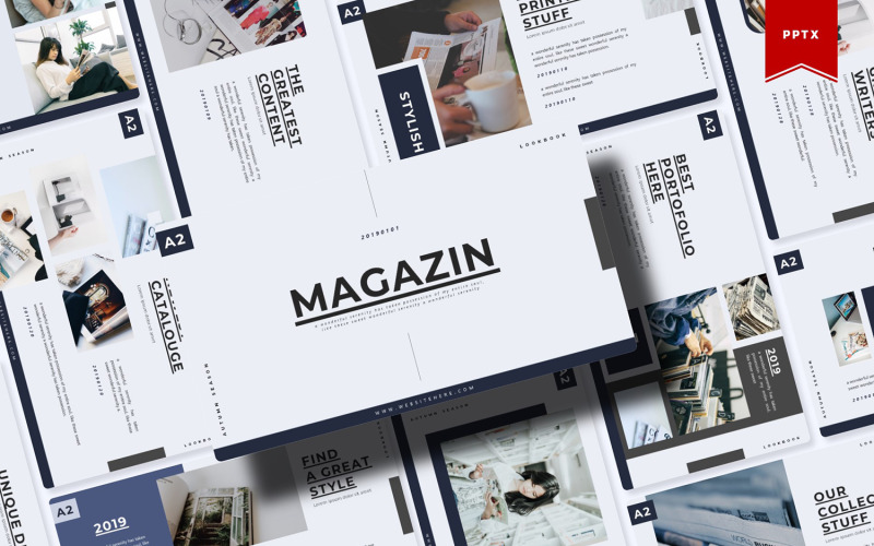 Revista | Modelo do PowerPoint