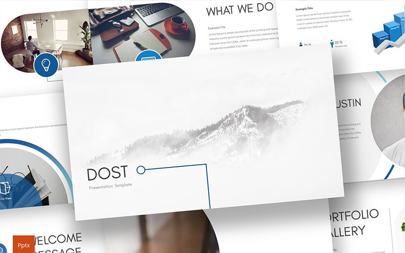Шаблон Dost PowerPoint