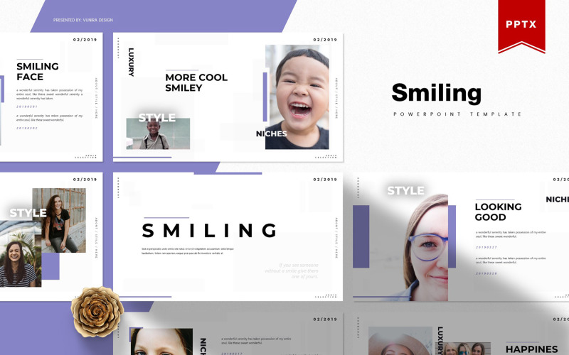 Sonriendo | Plantilla de PowerPoint