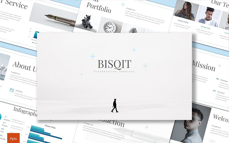 Szablon Bisqit PowerPoint